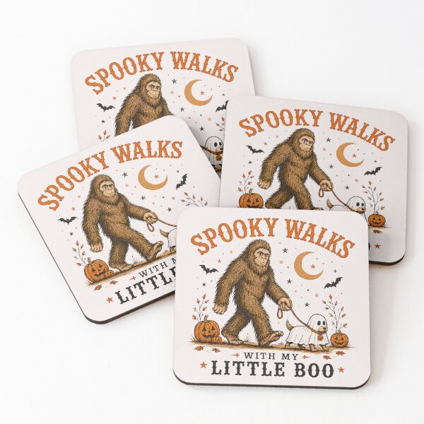 Item preview, Spooky Walks With My Little Boo Bigfoot Halloween designed and sold by Eh Plus Designs.