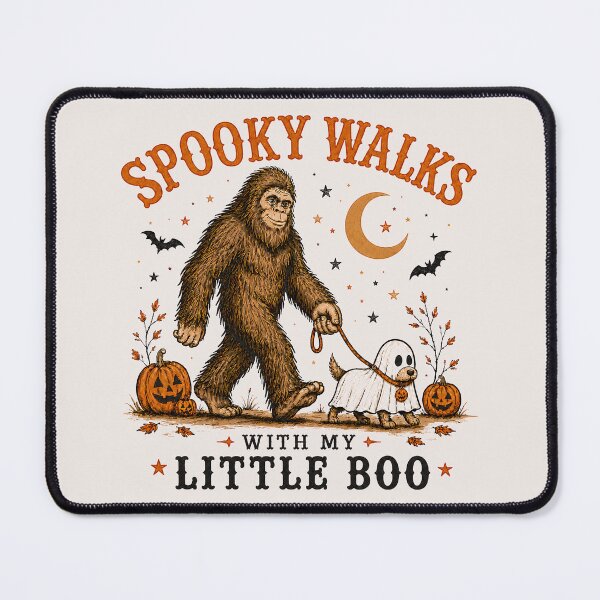Item preview, Spooky Walks With My Little Boo Bigfoot Halloween designed and sold by Eh Plus Designs.