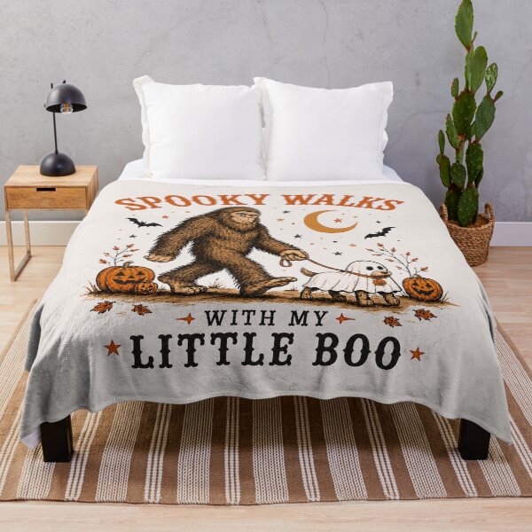 Item preview, Spooky Walks With My Little Boo Bigfoot Halloween designed and sold by Eh Plus Designs.