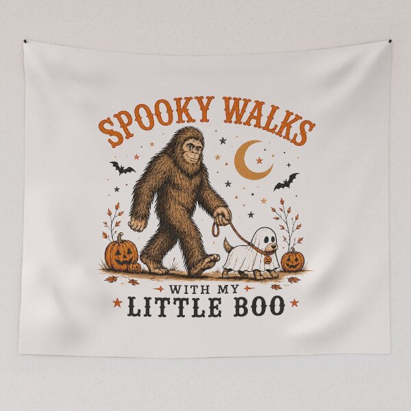 Item preview, Spooky Walks With My Little Boo Bigfoot Halloween designed and sold by Eh Plus Designs.