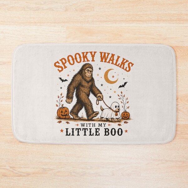 Item preview, Spooky Walks With My Little Boo Bigfoot Halloween designed and sold by Eh Plus Designs.