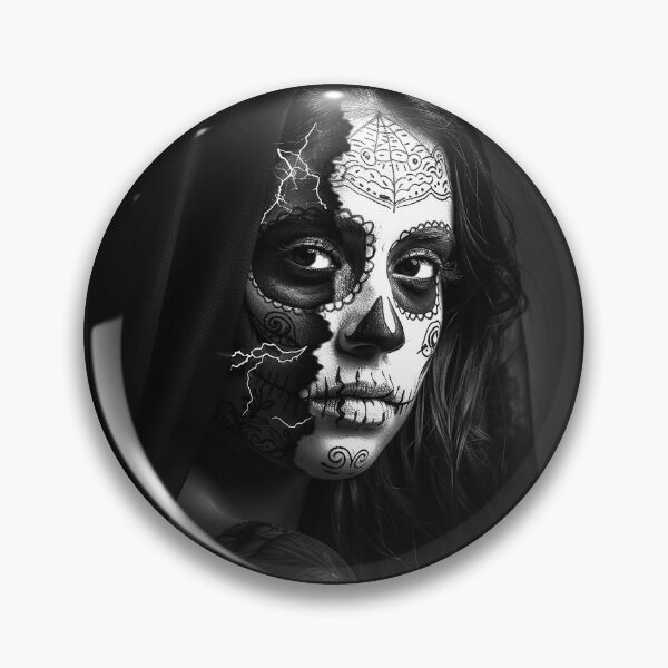 Item preview, Gothic Sugar Skull Woman Day of the Dead Portrait designed and sold by inkoutninja.