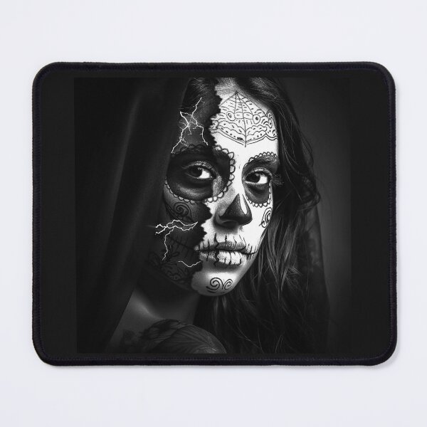 Item preview, Gothic Sugar Skull Woman Day of the Dead Portrait designed and sold by inkoutninja.