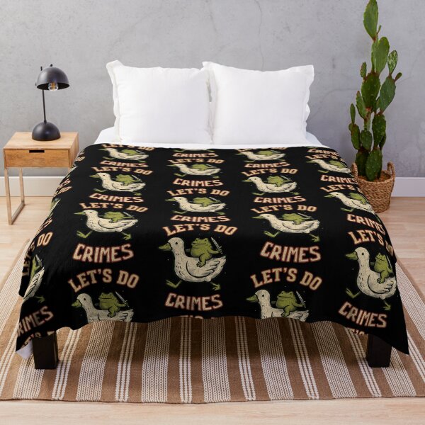 Item preview, Let's Do Crimes Funny Frog Riding Duck Meme Vintage designed and sold by SEINENGAPPI12.