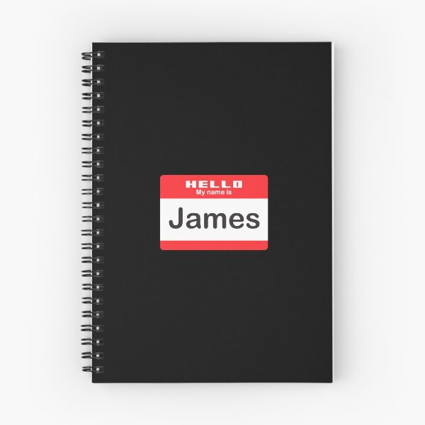 Item preview, Hello My Name is James - Name Tag  designed and sold by Vector-Artist.