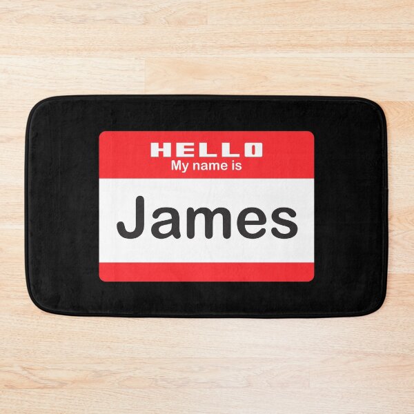 Artikelvorschau, Hallo, mein Name ist James – Namensschild entworfen und verkauft von Vector-Artist.