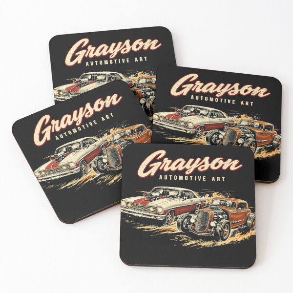 Item preview, Grayson Automotive Art Muscle Car & Hot Rod Poster designed and sold by Matinez Pink.