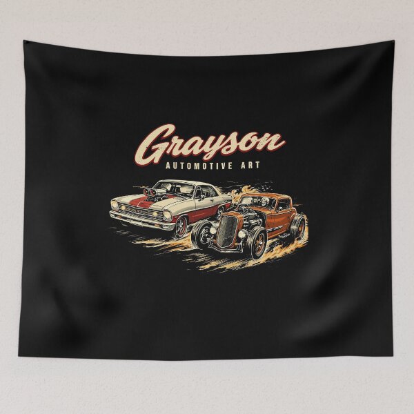 Item preview, Grayson Automotive Art Muscle Car & Hot Rod Poster designed and sold by Matinez Pink.