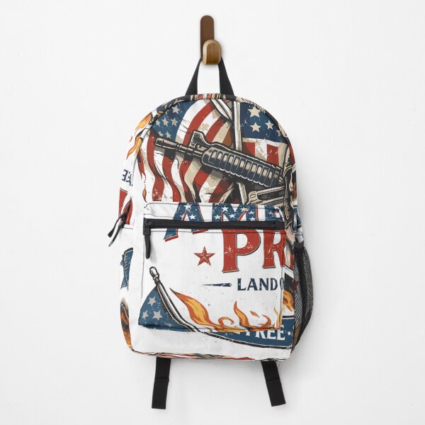 Item preview, American Pride Land Of The Free Eagle Skull Poster designed and sold by Matinez Pink.