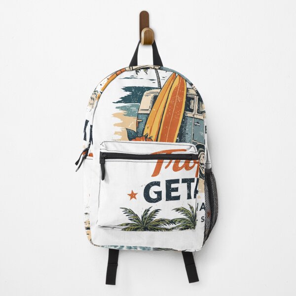Item preview, Tropical Getaways Hawaiian Surf Camper Van Poster designed and sold by Matinez Pink.