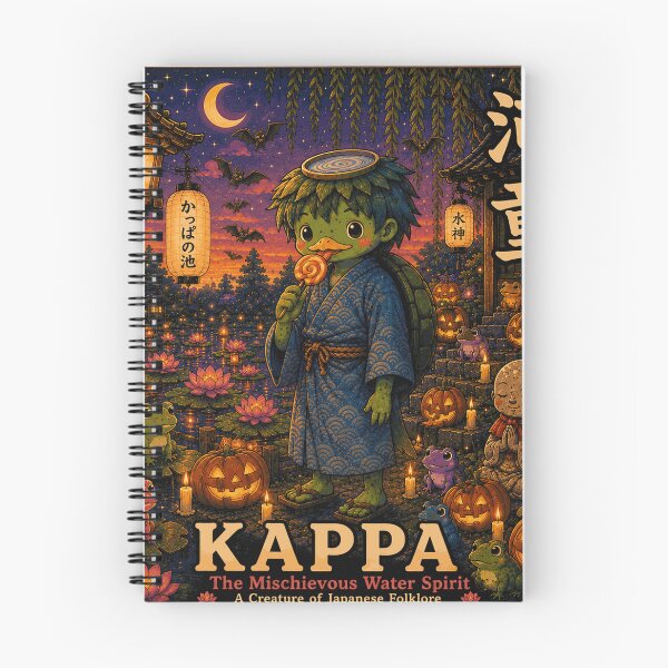 Item preview, Halloween Edition Kappa - Spooky Cozy Japanese Folklore designed and sold by Handcan.