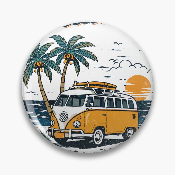 Item preview, Beach Getaways Let's Get Lost Camper Van Poster designed and sold by Matinez Pink.