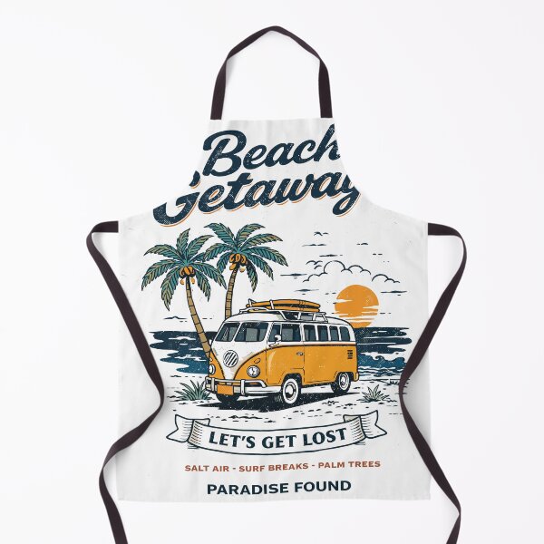 Item preview, Beach Getaways Let's Get Lost Camper Van Poster designed and sold by Matinez Pink.