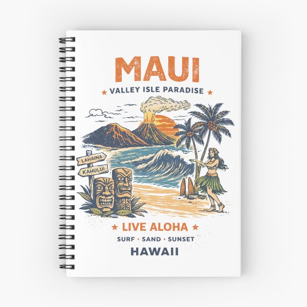 Item preview, Maui Valley Isle Paradise Hula & Tiki Poster designed and sold by Matinez Pink.