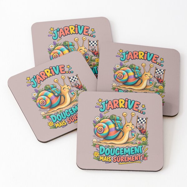 Item preview, J’arrive… Doucement mais sûrement ! – Escargot amusant designed and sold by NinaCreator.