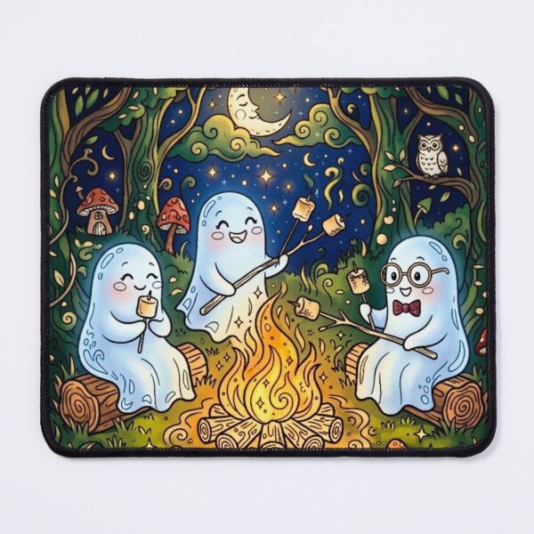 Item preview, Toast-y Ghost-y - Cute Campfire Ghosts and S'mores designed and sold by ScenicRoute66.