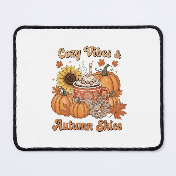 Item preview, Cozy Vibes & Autumn Skies Pumpkin Coffee Fall designed and sold by FestivityFinds.