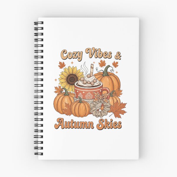 Item preview, Cozy Vibes & Autumn Skies Pumpkin Coffee Fall designed and sold by FestivityFinds.