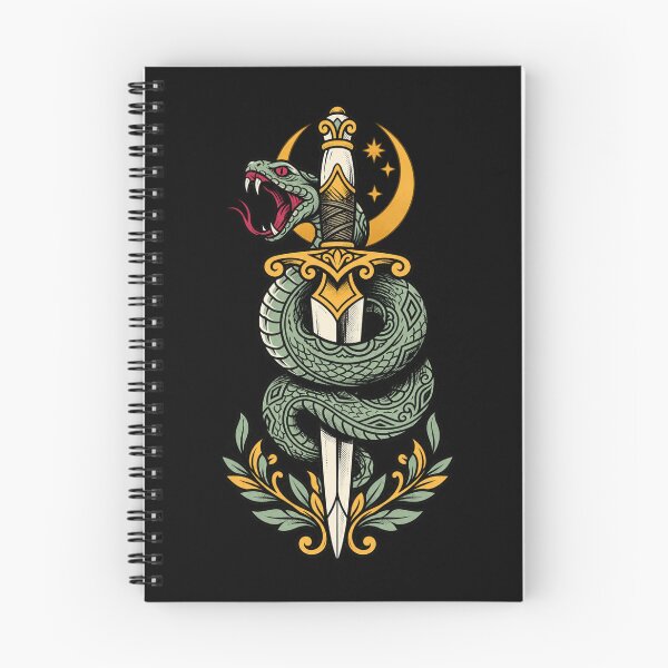 Item preview, Serpent And Dagger Neo Traditional Tattoo Flash designed and sold by The Mellonaire.