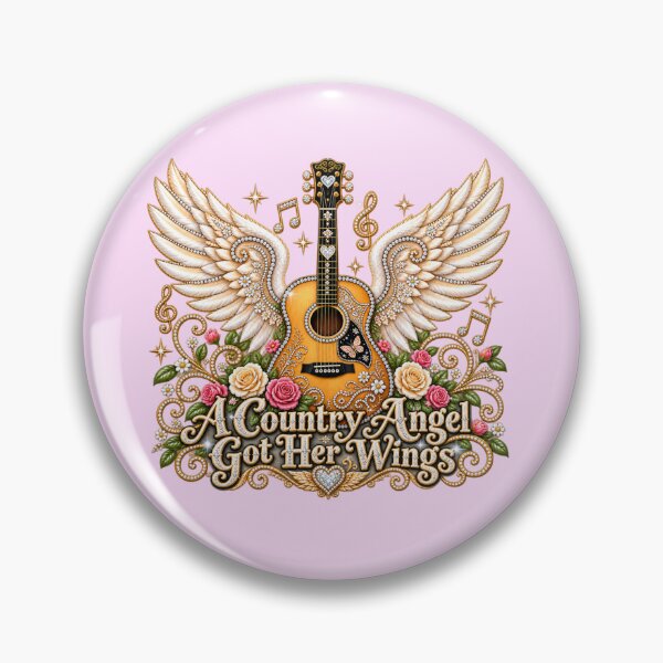 Item preview, A Country Angel Got Her Wings – Country Music Angel Guitar designed and sold by LnsCreations.
