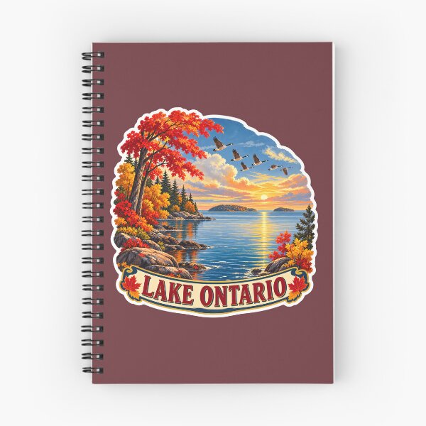Item preview, Lake Ontario Vintage Canadian Waterfront Great Lakes Prints designed and sold by PinUpPizzazz.