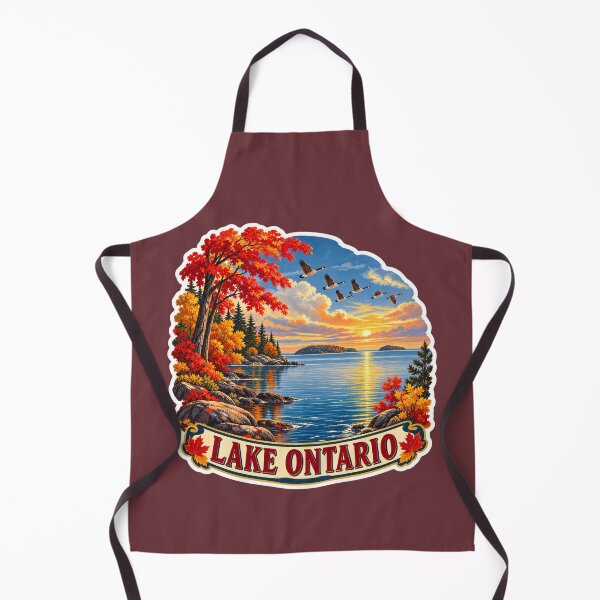 Item preview, Lake Ontario Vintage Canadian Waterfront Great Lakes Prints designed and sold by PinUpPizzazz.