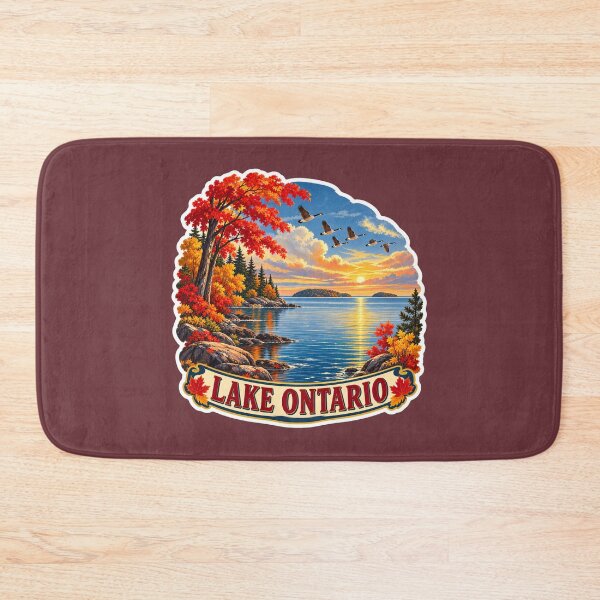 Item preview, Lake Ontario Vintage Canadian Waterfront Great Lakes Prints designed and sold by PinUpPizzazz.