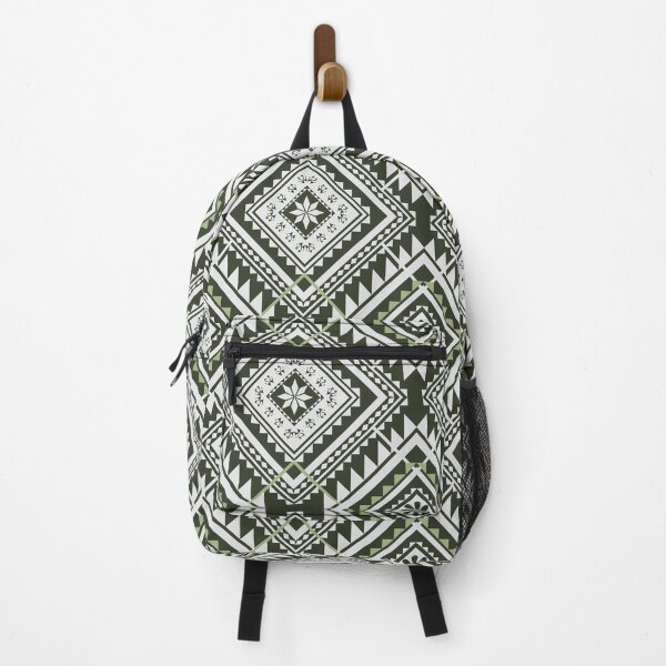 Item preview, Native dark green abstract geometric ethnic pattern designed and sold by Aesthetic shapes design.