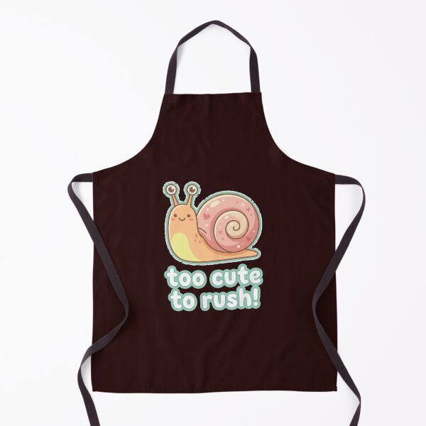 Item preview, Cute Kawaii Snail Love Design | Adorable Pink Shell Snail | Funny “Too Cute to Rush” Nature Artwork designed and sold by morning sun.