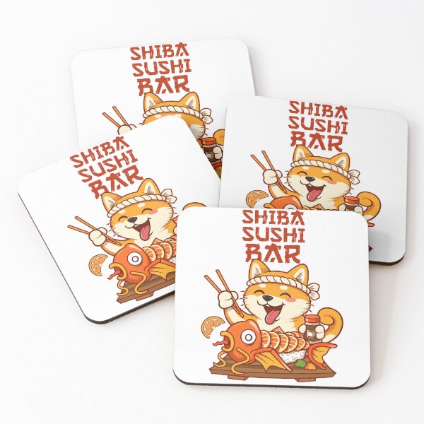 Item preview, Shiba Inu Chef Shiba Sushi Bar Poster designed and sold by Matinez Pink.