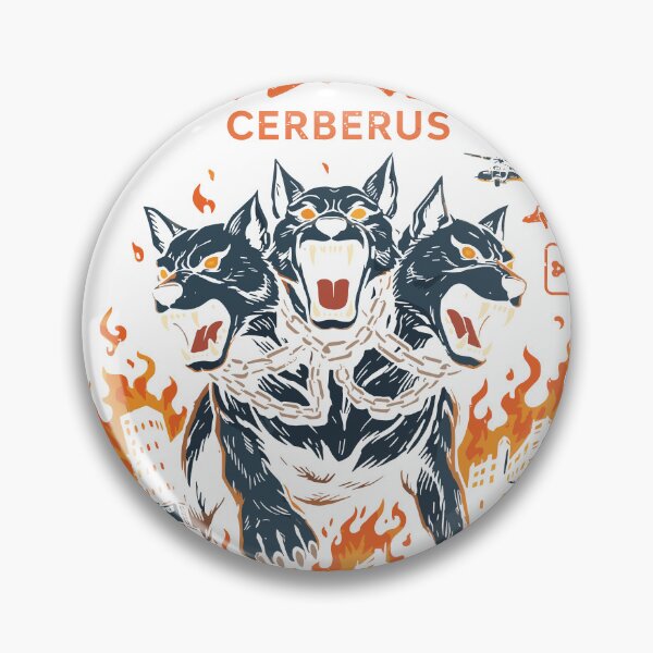 Item preview, Cerberus Three-Headed Hellhound Vintage Poster designed and sold by Matinez Pink.