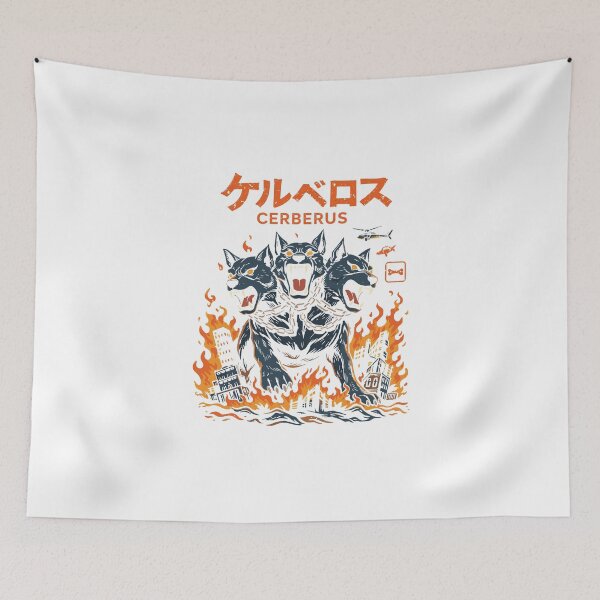 Item preview, Cerberus Three-Headed Hellhound Vintage Poster designed and sold by Matinez Pink.