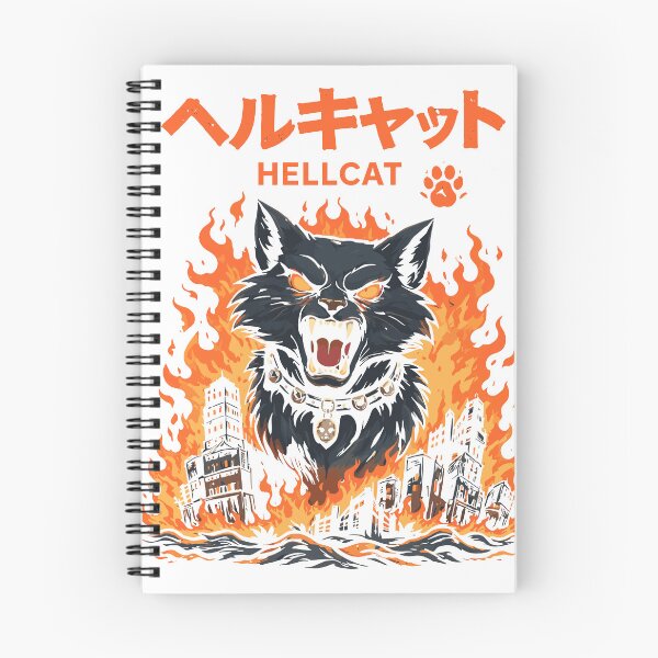 Item preview, Hellcat Fiery Black Cat Monster Poster designed and sold by Matinez Pink.