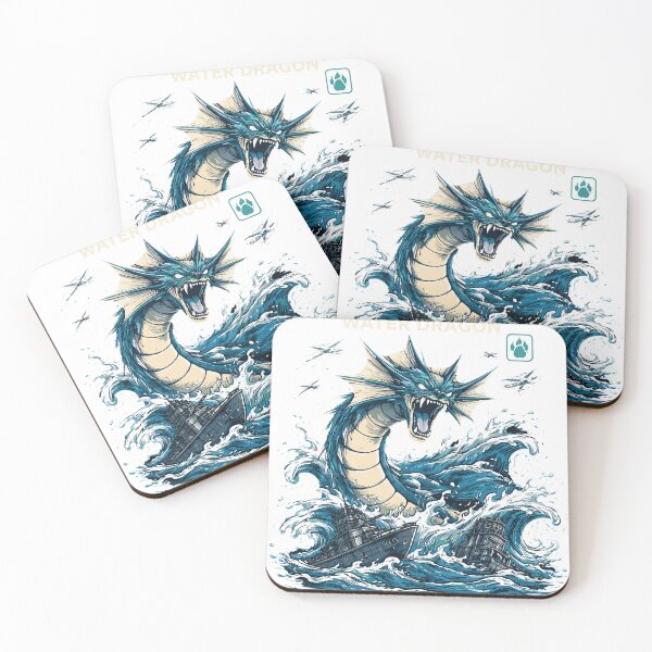 Item preview, Water Dragon Sea Monster Vintage Poster designed and sold by Matinez Pink.