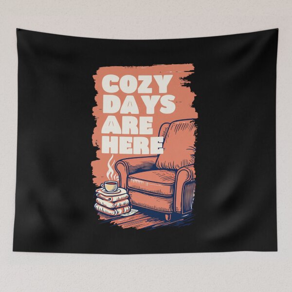 Item preview, Cozy Days Are Here Vintage Armchair Coffee designed and sold by FestivityFinds.