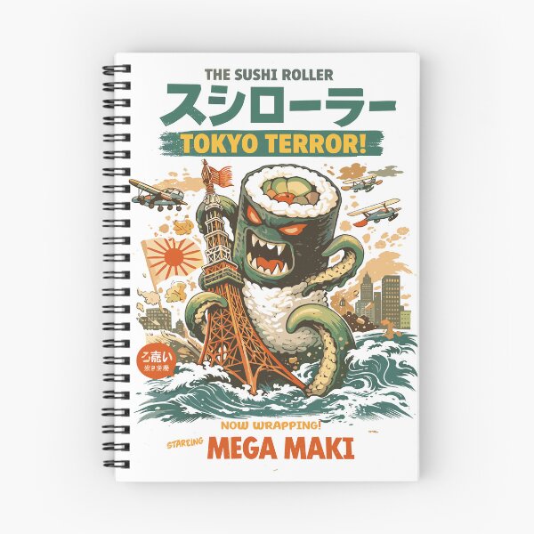 Item preview, Tokyo Terror Mega Maki Sushi Roller Poster designed and sold by Matinez Pink.