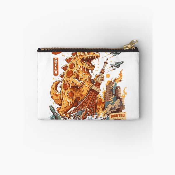 Item preview, The Pizza Kaiju Pizza-Saurus Vintage Poster designed and sold by Matinez Pink.
