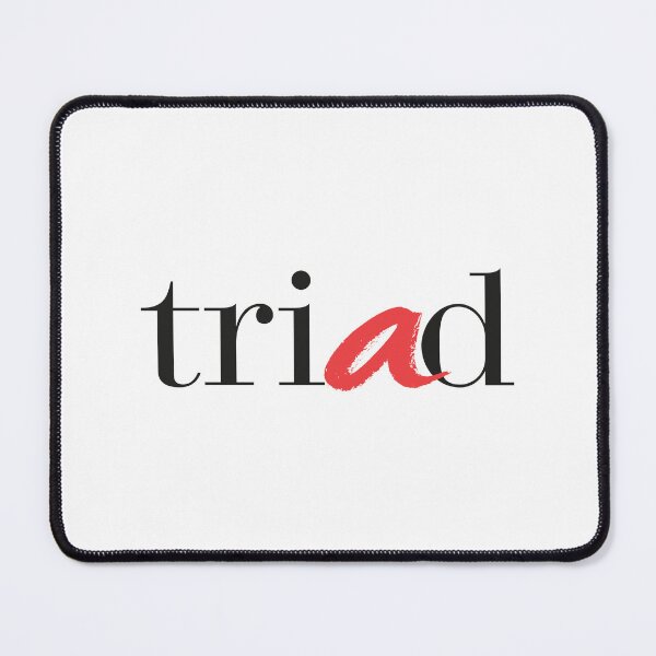 Item preview, Triad Minimalist Typographic Red Accent Logo designed and sold by MaxAugusto.