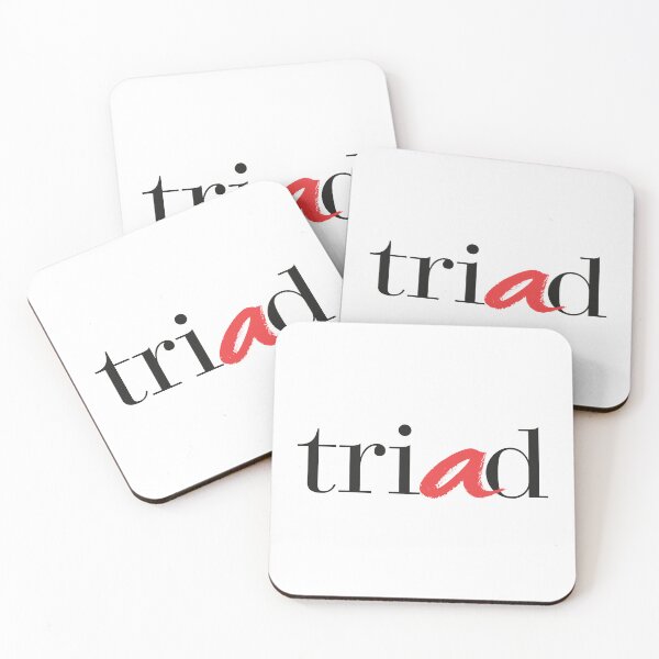 Item preview, Triad Minimalist Typographic Red Accent Logo designed and sold by MaxAugusto.