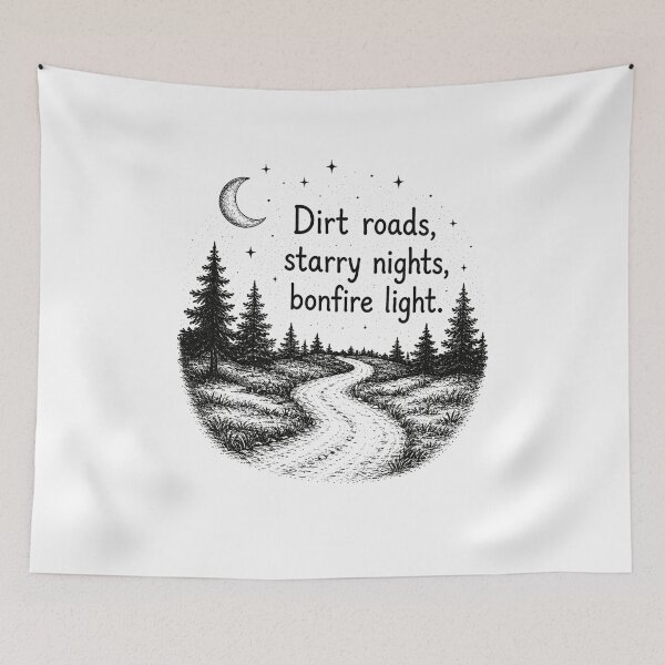 Item preview, Dirt Roads Starry Nights designed and sold by lolamax918.