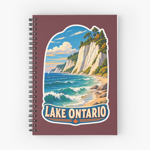 Item preview, Lake Ontario Vintage Canadian Waterfront Great Lakes Prints designed and sold by PinUpPizzazz.