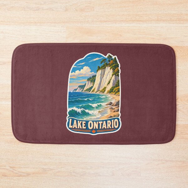 Item preview, Lake Ontario Vintage Canadian Waterfront Great Lakes Prints designed and sold by PinUpPizzazz.