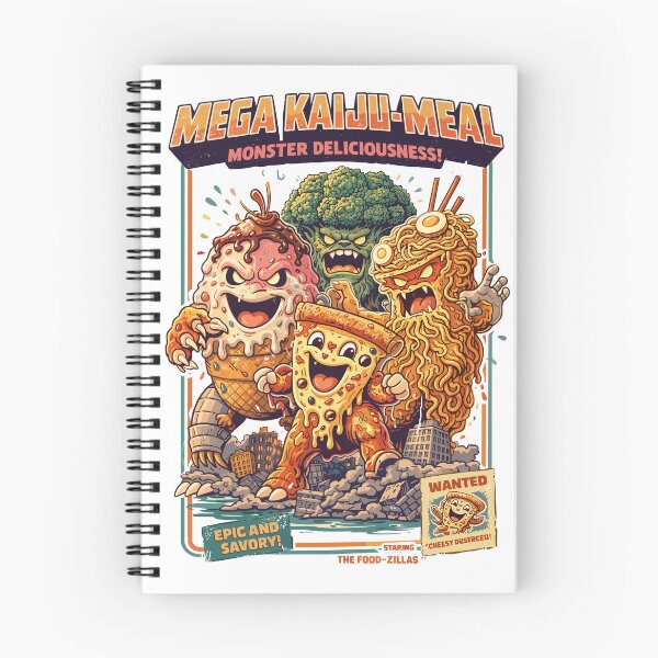 Item preview, Mega Kaiju-Meal Food-Zillas Squad Poster designed and sold by Matinez Pink.