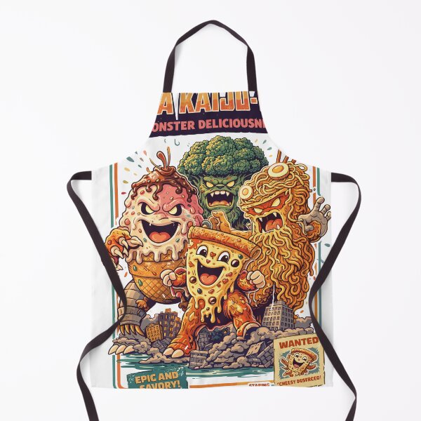 Item preview, Mega Kaiju-Meal Food-Zillas Squad Poster designed and sold by Matinez Pink.