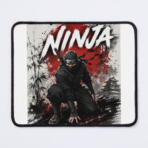 Item preview, Silent Shadow Ninja – Japanese Shinobi Warrior Art designed and sold by Japan Design Villa725.