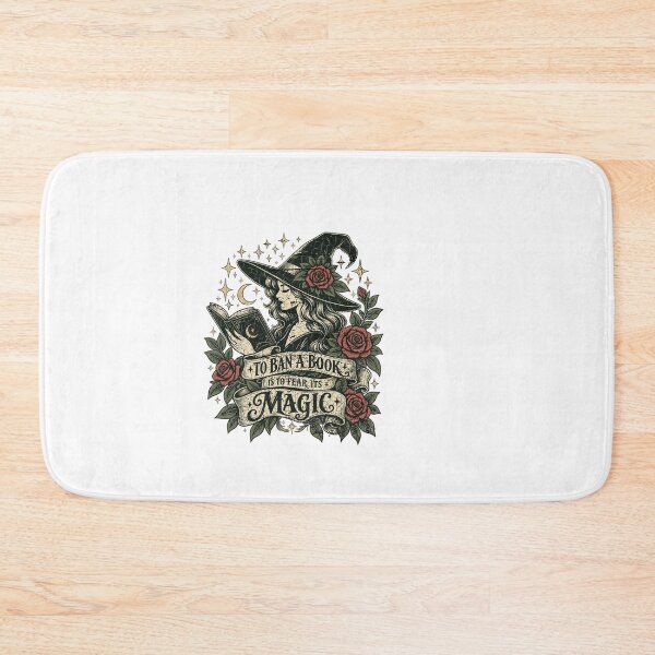 Item preview, To Ban A Book Is To Fear Its Magic Witch Vintage Floral Reading designed and sold by SEINENGAPPI18.