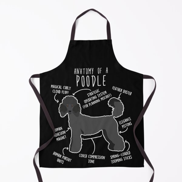 Item preview, Black Standard Poodle Dog Anatomy designed and sold by Clara Hollins.