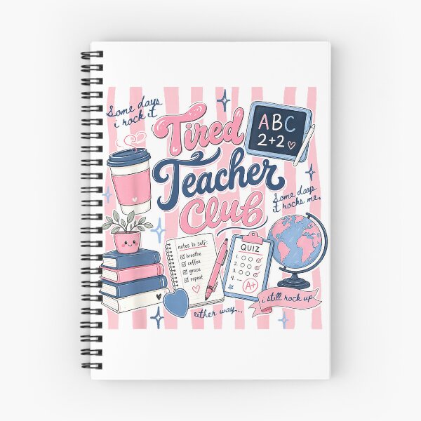 Item preview, Tired Teacher Club Teaching Funny Coffee Teacher Teach Women T-Shirt designed and sold by Badriiiii.