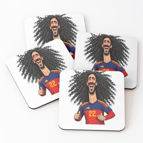 Item preview, Marc Cucurella Spain National Football Team No 22 designed and sold by pinkeyatur.