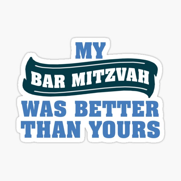 bar mitzvah Sticker